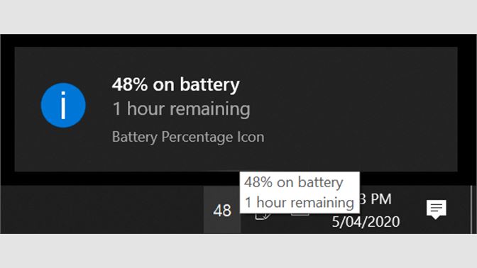 How to Get Battery Percentage Icon in Windows 11 - Techusers